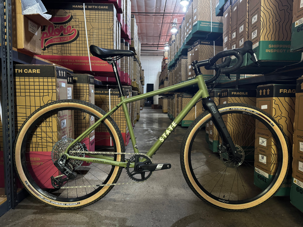 #1214 - 4130 All-Road | Matte Olive / 650b (Size Small - 47cm, Used Condition)