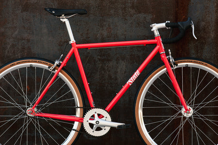 product 4130 Steel - Fixed Gear / Single-Speed - Frame Set - Tropical Red