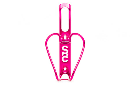 product State Bicycle Co. Monogram 6061 Aluminum Anodized Bottle Cage - Pink