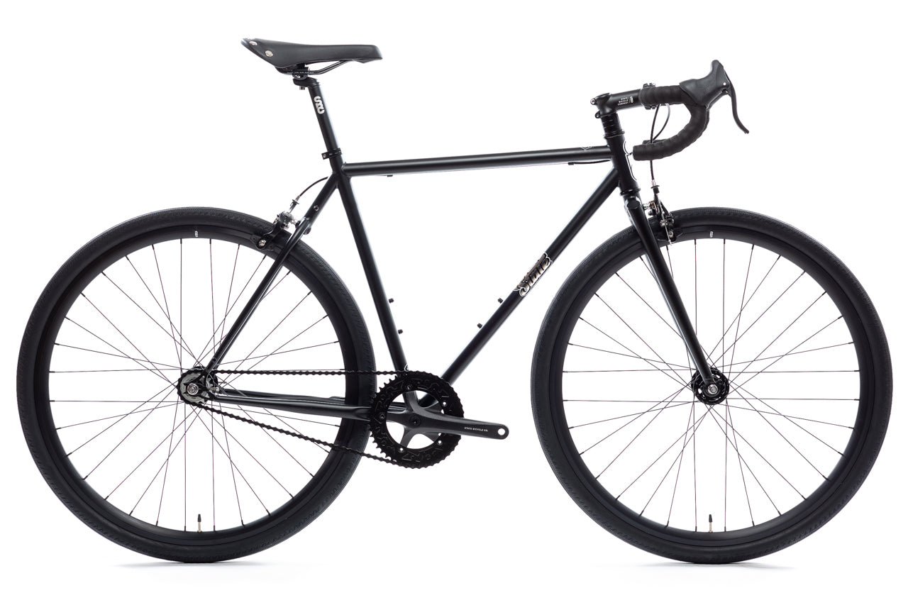 4130 - Matte Black (Fixed Gear / Single-Speed / Tracko-Cross) Bicycle